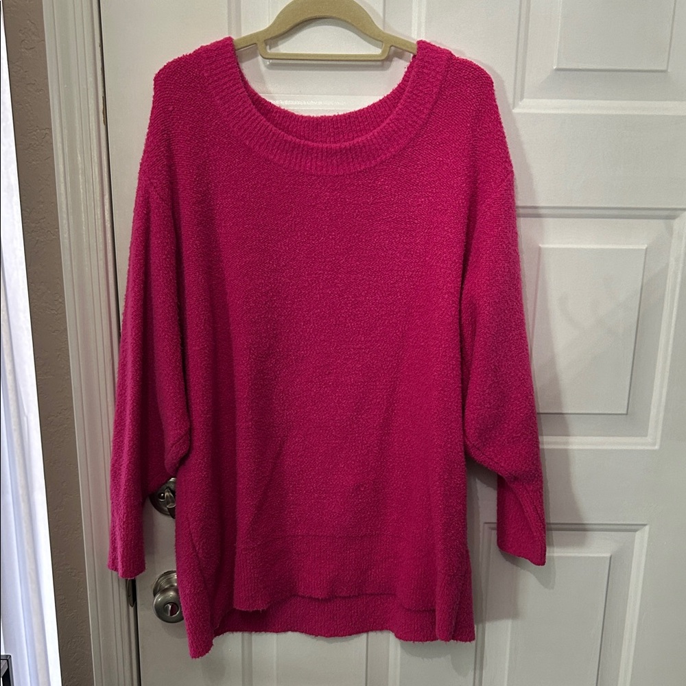 Zara Fuchsia Crew Neck Sweater